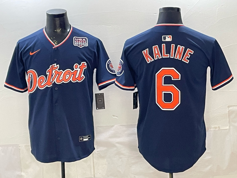 Men Detroit Tigers #6 Kaline blue Nike 2026 MLB Jersey 0401003->->MLB Jersey
